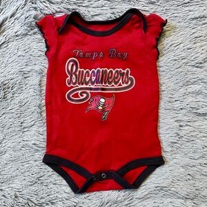 NFL Red and Grey Tampa Bay Buccaneers Onesie